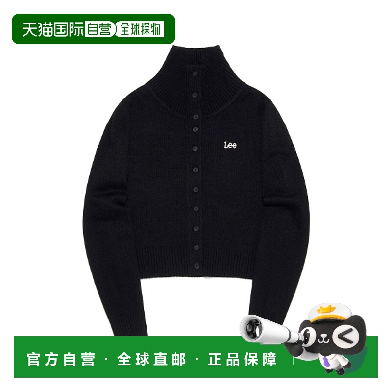 韩国直邮LEE正品美式复古新品女款针织衫LE2503CD63BK高领