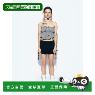 CALIE CHECK 女士雪纺衫 GINGHAM SLEEV CA24BBL007BK 韩国直邮ASIF