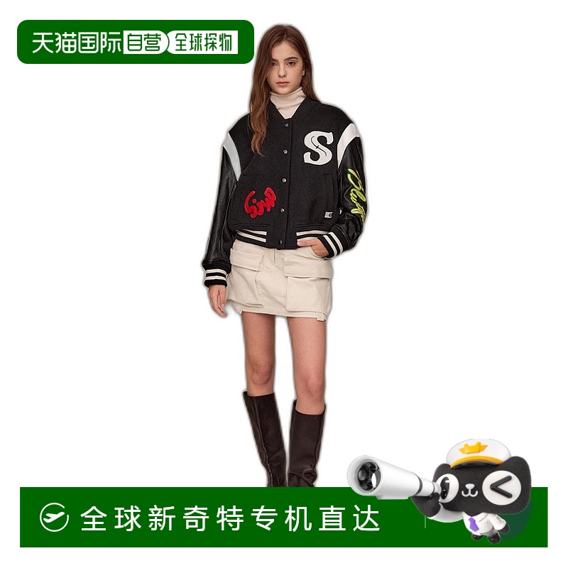 韩国直邮SJYP女士外套徽标套头时尚休闲保暖舒适潮流百搭女装上装