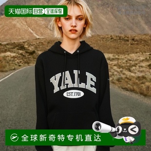 高档休闲百搭舒适 韩国直邮YALE 色拱形连帽衫 23FW 高级感