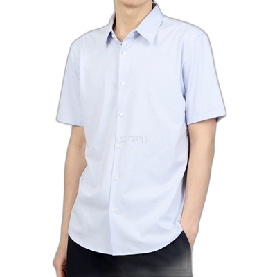 韩国直邮Theory Irving 结构针织短袖衬衫 男士商务休闲衬衫 N029