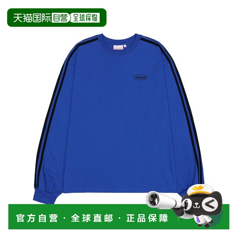 韩国直邮Ames Worldwide 公用T恤SLEEVE LINE LS TEE BLUE AM2EMU