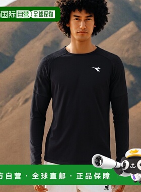 韩国直邮diadora 男士T恤D2321PRL72BLK高档时尚百搭舒适 高级感