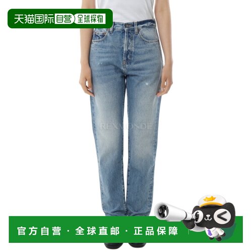 韩国直邮SAINT LAURENT PARIS 614443 Y04PD 4597 牛仔裤直筒裤