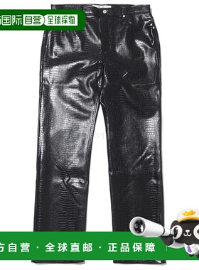 韩国直邮Sefr LONDRE 黑色鳄鱼纹长裤 - 五口袋设计直筒裤男装