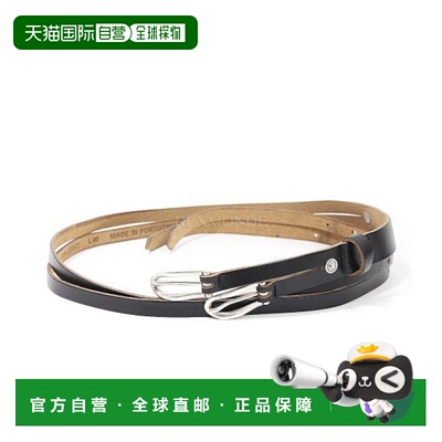 韩国直邮OUR LEGACY 双舌皮带 黑色 Chromexcel 皮革 (A2258TBC)
