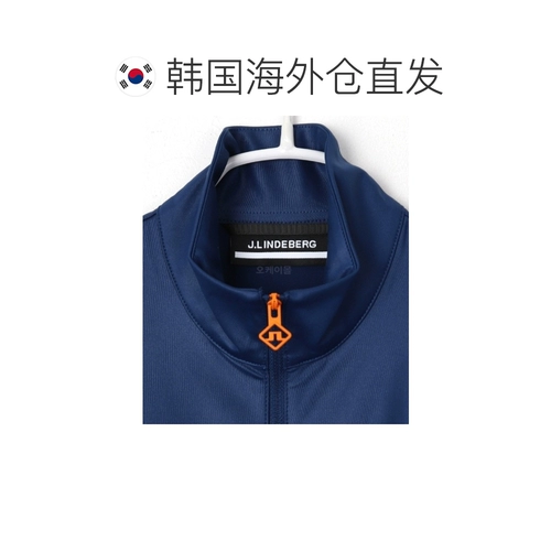 Корейская прямая почтовая рассылка j.lindeberg Kinderberg женская футболка с воротником-полуводолазкой и длинными рукавами для верхней одежды awjs09214