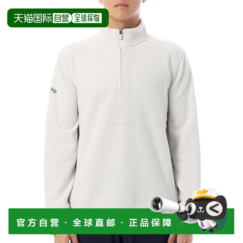 韩国直邮Callaway 长袖华夫格1/4拉链衫 (CGKFF0P9-114) 风衣/夹