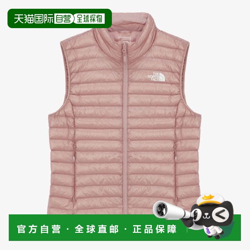 韩国直邮北面THE NORTH FACE ARENAL 立领保暖无袖马甲 女款 灰粉