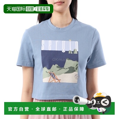 韩国直邮Sergio Tacchini TOSCA T 恤 (STS25W51160-褪色牛仔布)