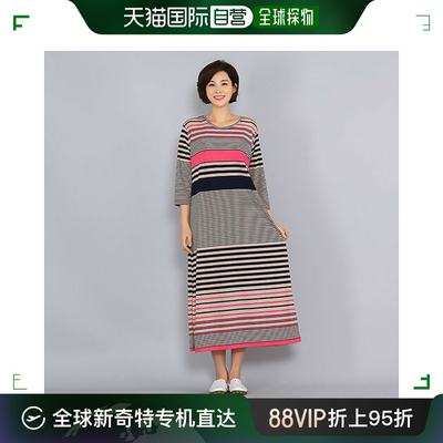 韩国直邮[妈妈服饰 MOSLIN] 条纹 连衣裙 家居服饰 YHO803229