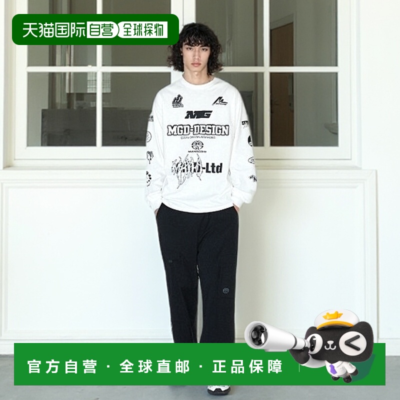 韩国直邮MAHAGRID 男士T恤MG2EFMT565AWH MGD SYMBOL LS TEE WHIT