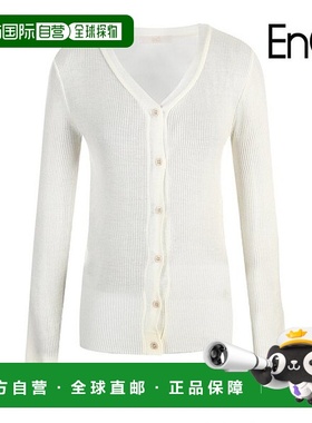 韩国直邮EnC [ENC] 修身罗纹开衫_ENCK33802CWH羊毛