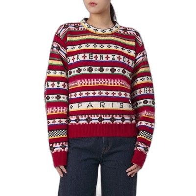 韩国直邮KENZO 毛针织衫女士FC62PU3173CH21FW22 FAIR ISLE KNIT