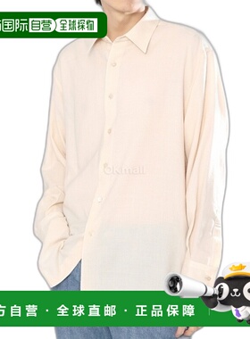 AURALEE 透气羊毛 VIYELLA 长袖衬衫 (A23AS03VT 象牙白)