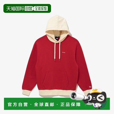 韩国直邮NEW ERA Originators 拼色连帽衫 浅红色 14741985卫衣
