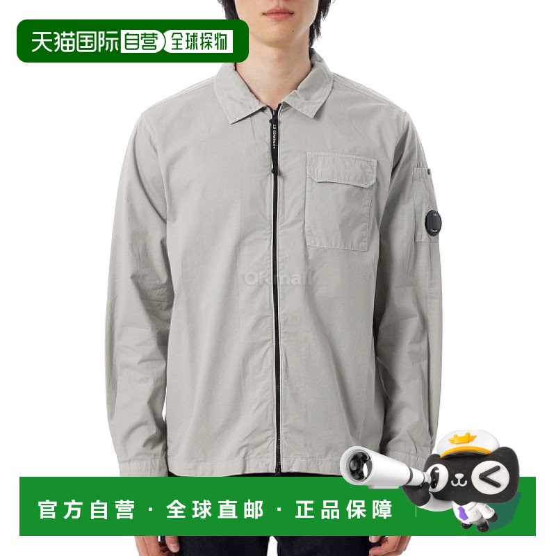 韩国直邮CP COMPANY 有机华达呢拉链外套衬衫 (19CMOS705A 110143