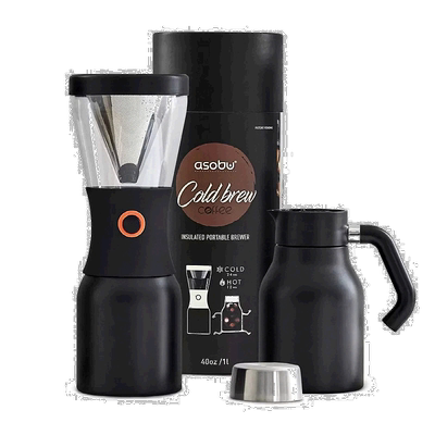 韩国直邮Asobu分离式冷萃咖啡机冷泡咖啡壶冰滴冰酿不锈钢套装1L
