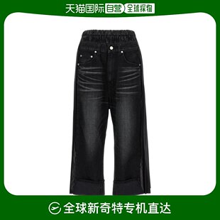 韩国直邮JUNYA 女JLP101W231 Black WATANABE23FW牛仔直筒裤