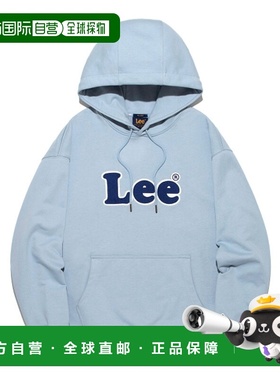 韩国直邮LEE正品美式复古新品男女同款卫衣LE2503HD06LB帽衫