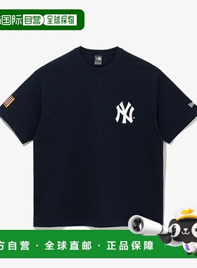 韩国直邮NEW ERA MLB 纽约洋基队世界系列赛冠军晚间蓝色 T 恤 14