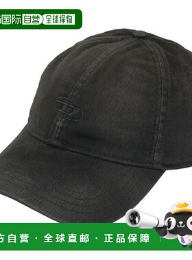 韩国直邮DIESEL 25FW Diesel C-Run Wash 棒球帽 黑色 A11361 0BL