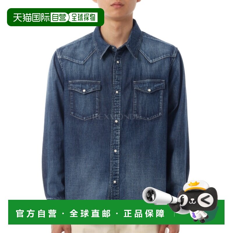 韩国直邮VISVIM 社会雕塑衬衫(0126105007001 靛蓝色) 长袖衬衫