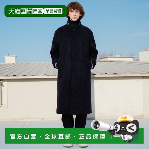 韩国直邮WAIKEI韩国小众设计师狗狗图案时尚日常大衣YK22FWCT01