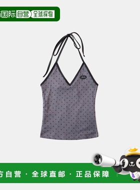 韩国直邮BADBLOOD 女士吊带衫w-tnk25-055 [AQUA] Splash Dot Halt