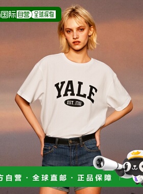 韩国直邮YALE (23SS) 2 TONE ARCH TEE WHITET恤YC2SS0041WH