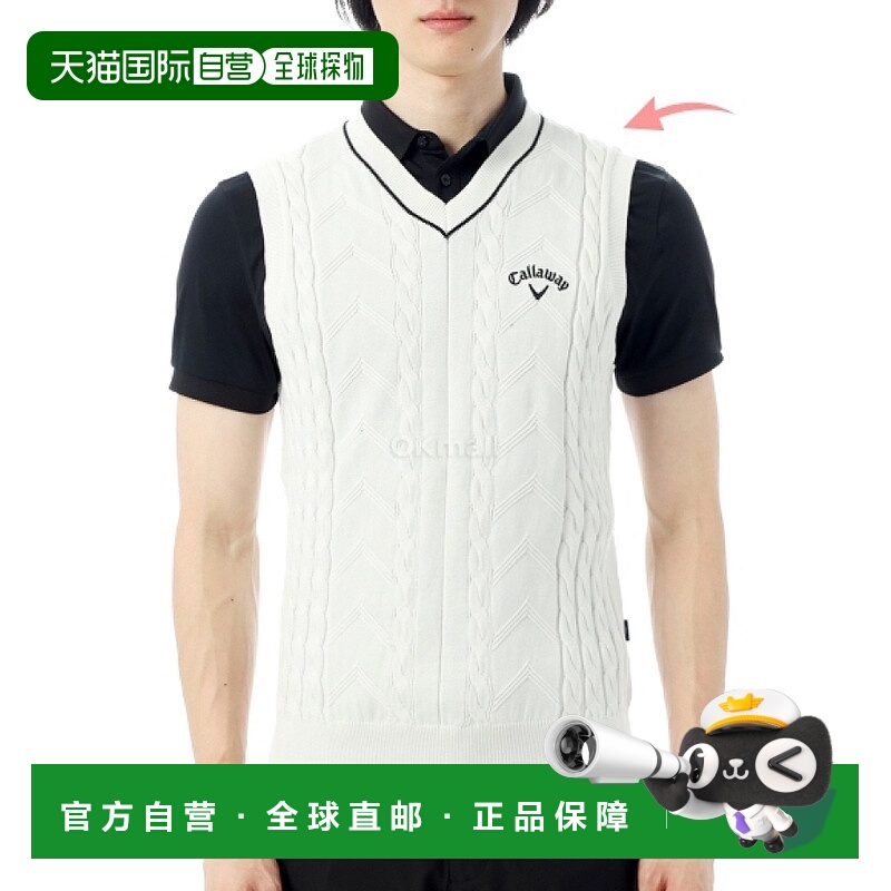 韩国直邮Callaway V领针织背心 (C25219100-1030) 针织衫/背心