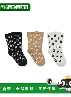 韩国直邮MLB KIDS 儿童袜子(0-16岁)7ASOM014N-00BKS