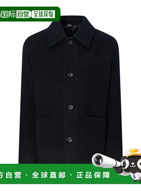 韩国直邮HAZZYS [25FW] [短外套] 深蓝色半身外套 (HZCO5D502N2)