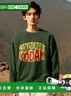 韩国直邮KODAK正品新款美式校园时尚运动男女同款卫衣K3423LFSN2G