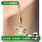 韩国直邮CELINE 35O 461NU6BCZ 闪耀夺目 水钻黄铜镀金凯旋耳环