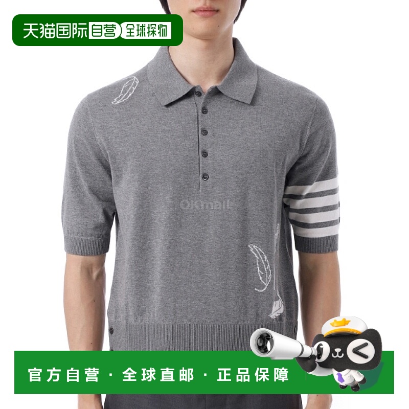 韩国直邮Thom Browne 羽毛嵌花 4 杆 POLO 衫 (MKP145A Y3039 055