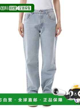 韩国直邮Gimaguas TACHAS 长裤 牛仔裤 直筒裤蓝色
