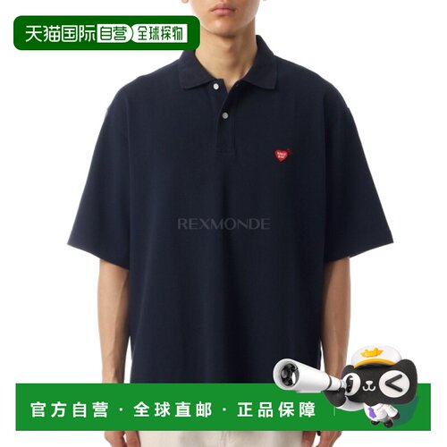 韩国直邮HUMAN MADE POLO衫（HM31CS006 海军蓝） 短袖珠地领