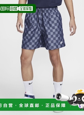 韩国直邮NIKE 男士短裤M NK CLUB FLOW SHORT CHECKERS - MIDNIGH