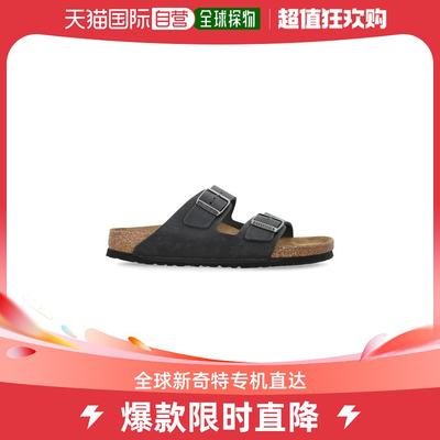 韩国直邮BIRKENSTOCK24SS平板鞋男24P552113OLIED LEAT BLACKBLAC