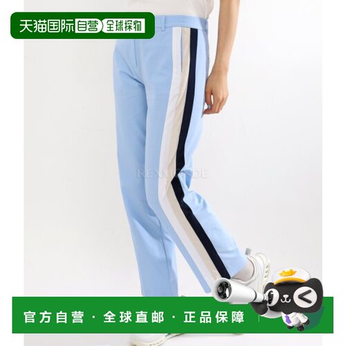 韩国直邮Gfore休闲裤男女款搭扣天蓝色舒适宽松自然腰气质个性