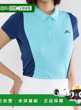 韩国直邮J.LINDEBERG女款高尔夫上衣POLO短袖T恤GWJT11416-O140