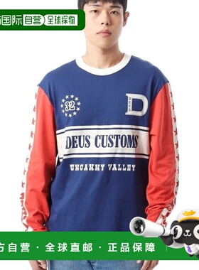 韩国直邮DEUS Round Up Ls T 恤 (DMF241547-REB) 兜帽/圆领