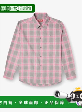 韩国直邮DIESEL 디젤 DIESEL S Simply Check 棉混纺衬衫 A18502