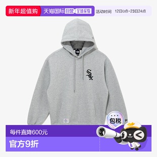 韩国直邮NEW ERA MLB Chicago White Sox Patched Hoodie Heather