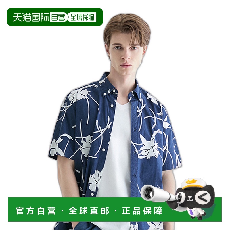 韩国直邮TOMMY HILFIGER 男士男衬衫T12E3WSH310MT10GY花衬衫印花