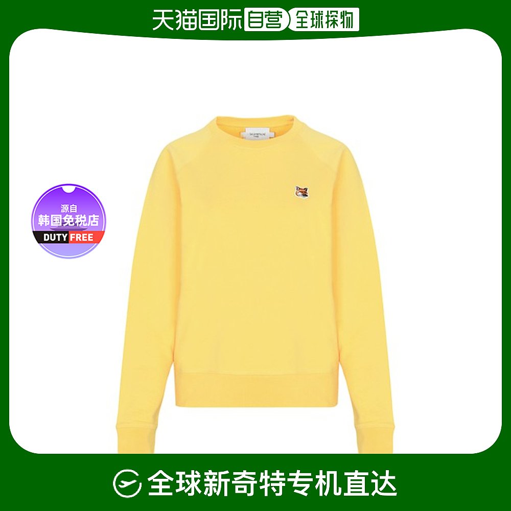 【韩国直邮】maison kitsune 女士百搭红狐狸头小标志圆领长袖运