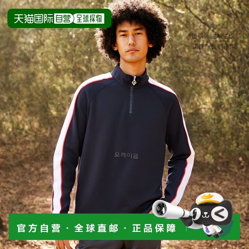 韩国直邮J.lindeberg金 林德伯格外套男女款海军蓝色立领日常