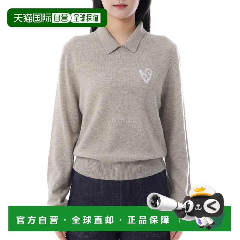 韩国直邮Acne Studios B60380 AE6 短袖珠地网眼/领子羊毛