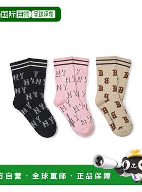韩国直邮MLB KIDS 儿童袜子(0-16岁)7ASOM034N-00BKS儿童